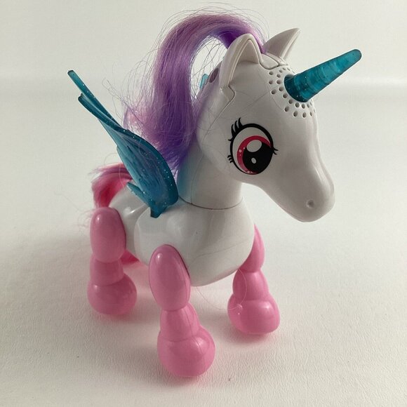 NKOK USB Pet Botz Robo Unicorn Interactive Lights Sounds Movement Pegasus Toy - Picture 1 of 7